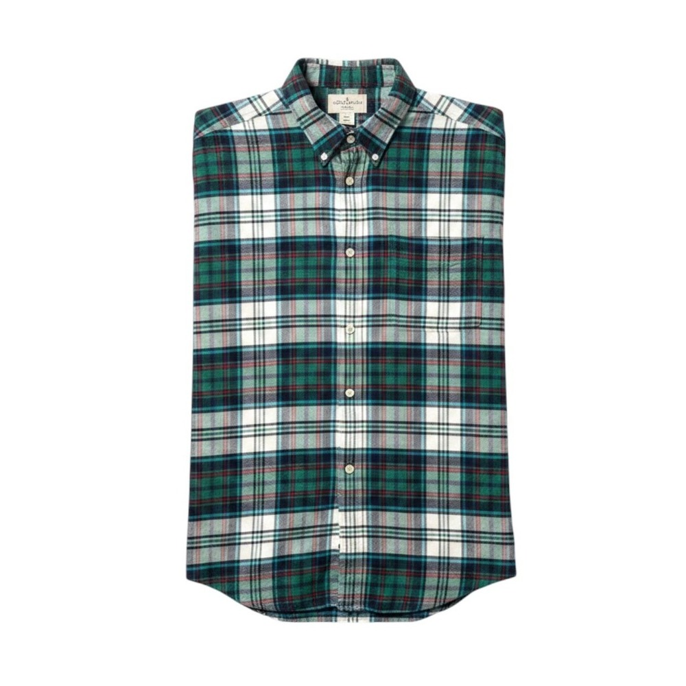Vintage Abercrombie & Fitch Flannel Shirt XL Plaid 90s‎ Made in Hong Kong Cotton